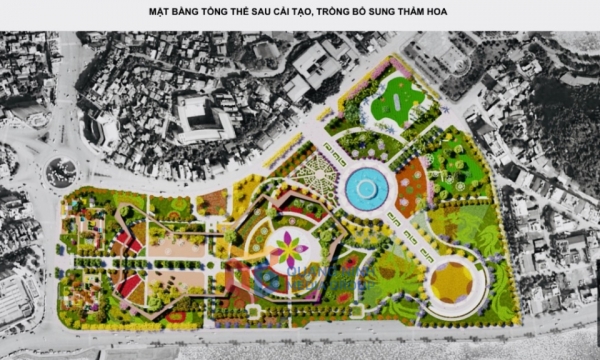 “Khoác áo mới” cho công viên hoa Hạ Long